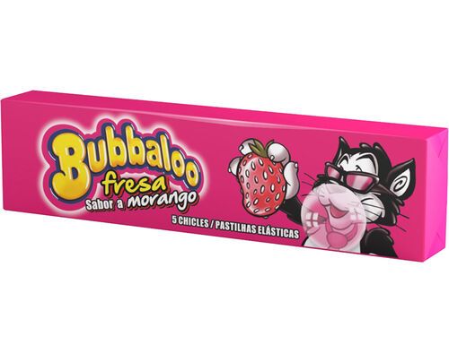 PASTILHAS BUBBALLO ELÁSTICAS MORANGO 38G