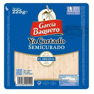 Garcia Baquero Queso Semicurado Ya Cortado , 225G