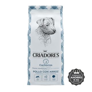 Criadores Pollo Y Arroz Pienso Para Cachorros De Razas Medianas 15Kg