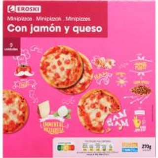 Piccinis De Jamón-Queso Eroski, Caja 270 Gr. (11138716)
