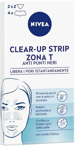 NIVEA CLEAR-UP STRIP ANTI PUNTI NERI 6 PEZZI BEI4401