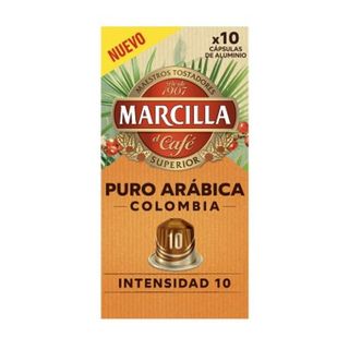 MARCILLA Café Puro Arábica Colombia 10 Cápsulas