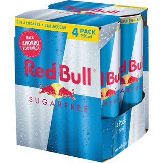 Bebida Energética Gaseificada sem Açúcar Red Bull (emb. 4 x 25 cl)