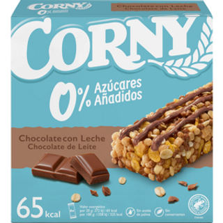 Barritas Muesly 0% Chocolate Con Leche Corny 6 Uds.