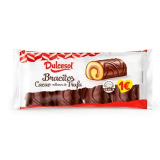 DULCESOL Bracitos Cacao Rellenos De Trufa 4Ud, 140G