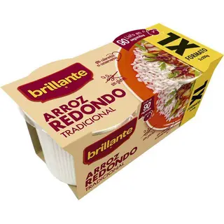 Vasitos De Arroz Redondo Xl Brillante, Pack 2X200 G