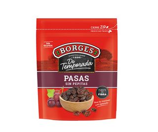 Pasas sin Pepitas Borges de Temporada 250 G.