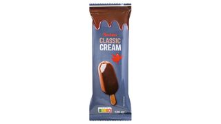 Auchan - Lody śmietankowo waniliowe w czekoladzie mlecznej - 120 ml