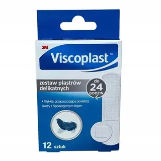 Viscoplast Zestaw delikatny plastry 12 szt.
