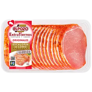 Escalopin De Lomo Adobado Extra Tierno Elpozo 600 G.
