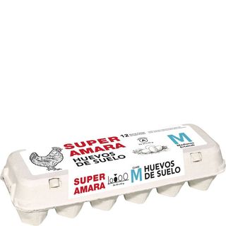 SUPER AMARA Docena De Huevos De Suelo Tamaño M