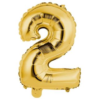 Globo Oro Reutilizabl 35Cm Nº2