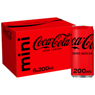 Refresco Zero Coca-Cola 25 Cl. Pack 6