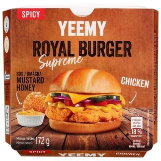Yeemy Royal burger supreme z sosem musztardowo-miodowym 172 g