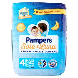 Pampers Pannolini Sole E Luna Maxi 17 Pezzi - 000536270