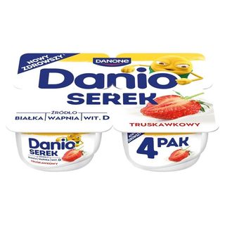 Danio Serek truskawkowy 520 g (4 x 130 g)