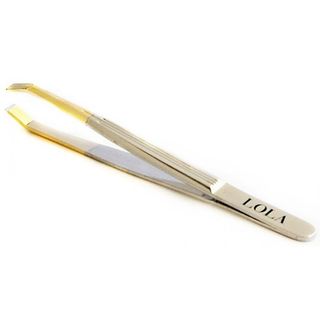 Pinza Depilar Punta Cangrejo Oro - Lola - Oro 8480024632692