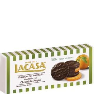 LACASA Turrón De Chocolate Con Naranja 150G