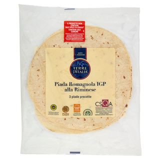 Terre D'Italia Piada Romagnola Igp Alla Riminese 3 X 120 G