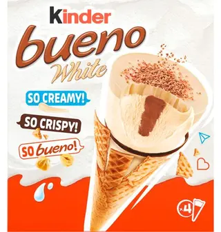 Cono Kinder Bueno White 4 Uds.