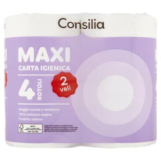 Consilia Carta Igienica 2 Veli 4 maxi rotoli