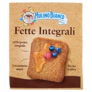 Mulino Bianco Fette Biscottate Integrali Ricche di Fibre 315g - 8076809512077