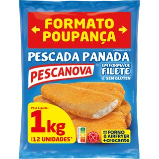 Filetes de Pescada Panados sem Glúten Pescanova (emb. 1 kg (12 un))