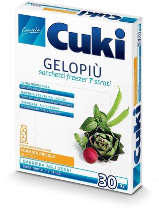 CUKI GELO PIU' SACCHETTI FREEZER FORMATO PICCOLO 30 PEZZI   COM0014