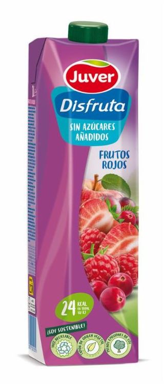 Bebida Refrescante De Zumo S/Azu Frutos Rojos Disfruta Brick 1L
