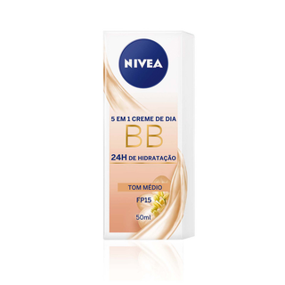 Nivea BB Cream Hidratante Aperfeiçoador Tom Médio 50ml