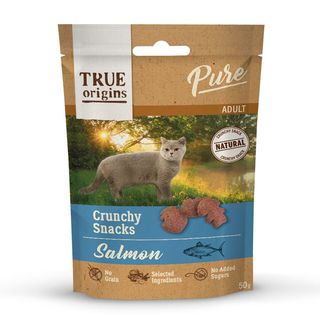 True Origins Pure Bocaditos Adult Crunchy De Salmón Para Gatos 0.05Kg