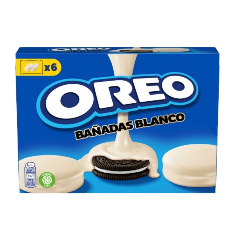Oreo Bolachas Cobertas com Chocolate Branco 246g