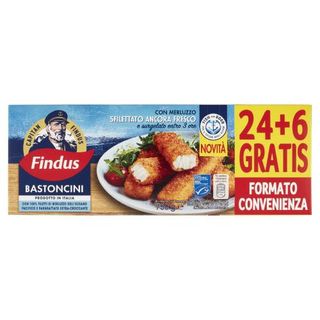 Capitan Findus 30 Bastoncini con 100% Filetti di Merluzzo 750 g