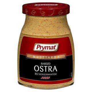 Prymat - Musztarda bardzo ostra - 180 g