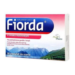 Fiorda o smaku malinowym 30 pastyl.