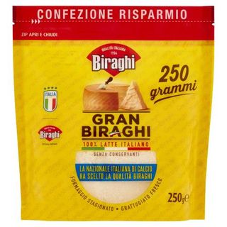 Biraghi Gran Biraghi Formaggio Stagionato Grattugiato Fresco 250 G - 141140