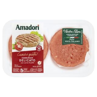 Amadori Hamburger Delicato con carne di pollo 0,204 kg
