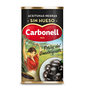 Aceitunas Negras Perlas Sin Hueso Carbonell 150Gr.