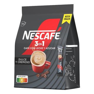 Cafe Nescafe 3 En 1 10 Sobres X 17 Grs