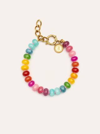 Pulsera Bloom Stones Acero Baño Oro