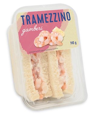 Tramezzino con gamberetti