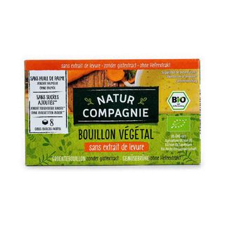 Caldo de Verduras Sin Levadura y Sin Azúcar 84g Natur Compagnie