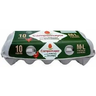 Huevos M/L Gallinas Sueltas En Gallinero Campomayor 10 Uds.