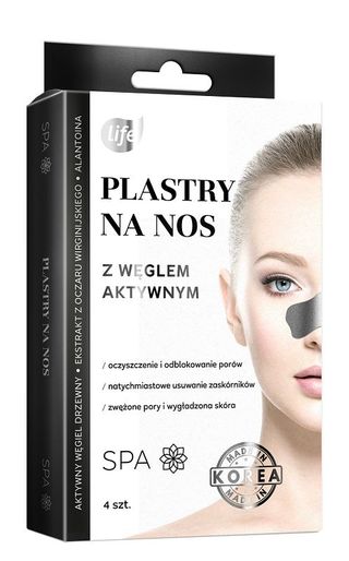 Life Plastry Głęboko oczyszczające plastry na nos z aktywnym węglem