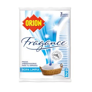 Pinza Antipolillas Aroma Ropa Limpia - Orion - 2 Uds (8411660036070)