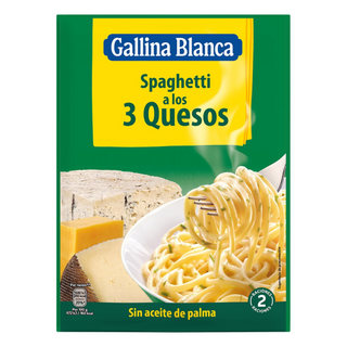 Gallina Blanca Espaguetis a los 3 Quesos 2 raciones 174g