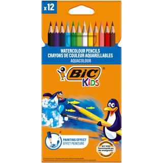 Lápis Cor Aquacouleur Bic Kids 12 unidades