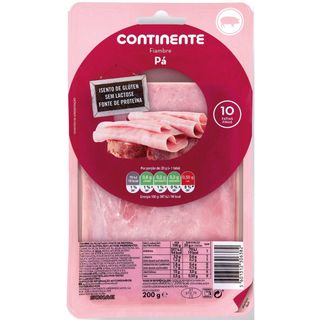 Fiambre da Pá Fatiado Continente (emb. 200 gr)