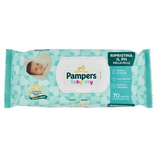 Pampers Baby-Dry Salviette 70 Pz