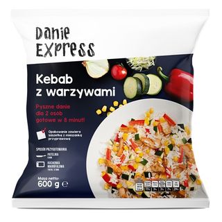 Danie Express Kebab z warzywami, 600 g